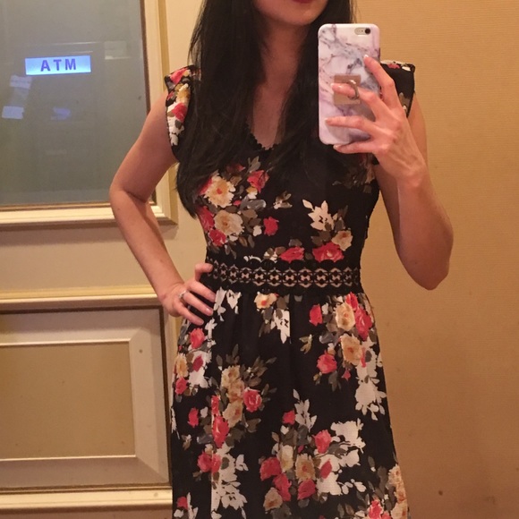 CAMILLE Floral Print Dress - Picture 2 of 2